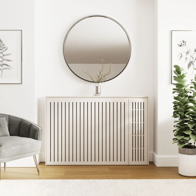 Image of GFW Cooper Storage Radiator Cover in Stone Stone Unisex