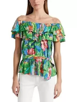 Image of Lauren by Ralph Lauren Beatta-sleeveless-pullover - Green/blue Multi, Size S, Women