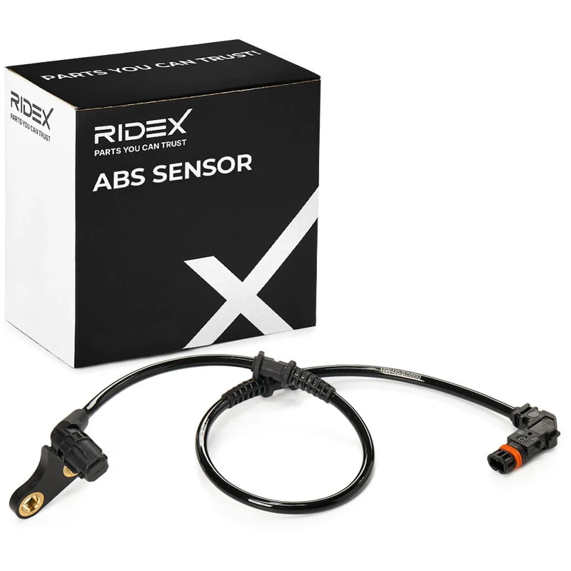 Image of RIDEX 412W0125 ABS Sensor Front Axle Right Sensor,wheel speed (412)