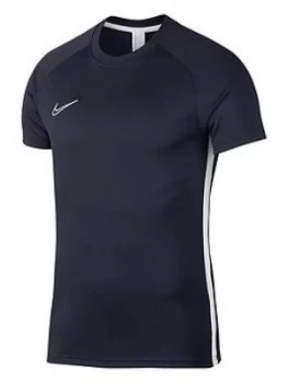 Image of Boys, Nike Junior Academy Dry T-Shirt, Navy, Size M (10-11 Years)