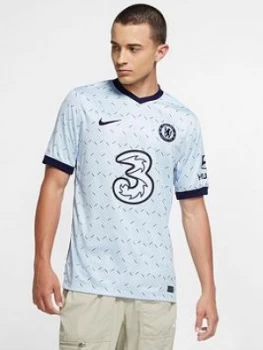 Image of Nike Chelsea 20/21 Away Short Sleeved Stadium Jersey - Blue
