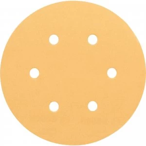 Image of Bosch Red Wood Top Sanding Disc 150mm 150mm 100g Pack of 5
