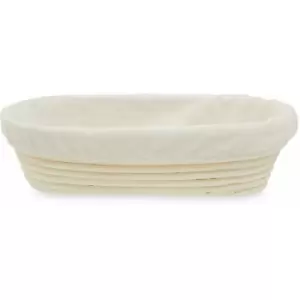 Image of Rattan Oblong Basket with Liner - Premier Housewares