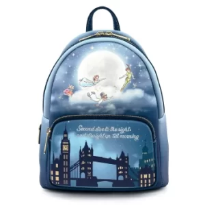 Image of Loungefly Disney Peter Pan Second Star Glow Mini Backpack