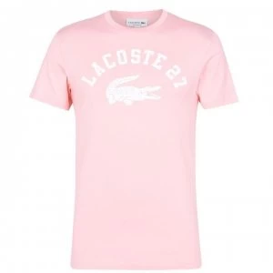 Image of Lacoste 27 Coll T Shirt - Bagat Pink J89