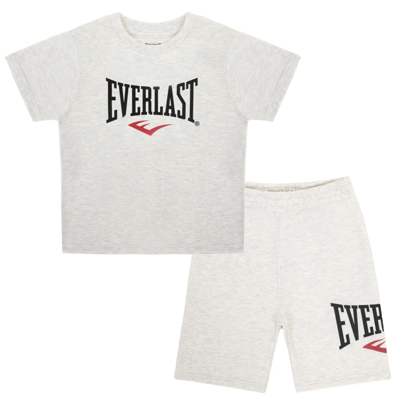 Image of Everlast T-Shirt and Short Set Infants - Grey Grey 2 - 3 Years