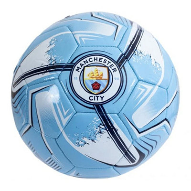 Image of Manchester City Fc Turbine Print Football Blue/white/black (5)