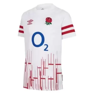 Image of Umbro England Rugby Home Replica Shirt 2022/2023 Junior Boys - White