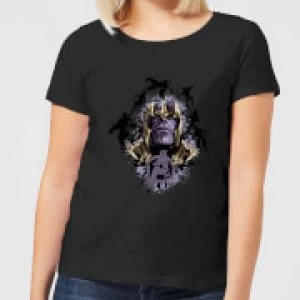 Image of Avengers Endgame Warlord Thanos Womens T-Shirt - Black - 4XL