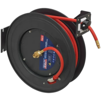 Image of Sealey Retractable Air Line Hose Reel 10mm 20m