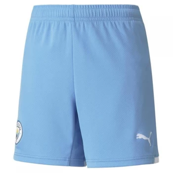 Image of Puma Manchester City Home Shorts 2021 2022 Junior - Blue