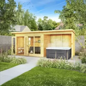 Image of Mercia Garden Products Mercia 18 x 6ft Shiplap Maine Pent Summerhouse