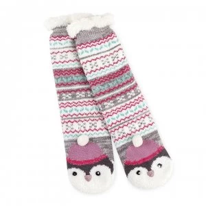 Image of Totes Novelty Socks - Pink Penguin