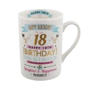 Image of Signography Pink & Gold 18th Birthday Mug