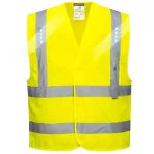Image of Portwest L470YERL/XL - sz L - XL Vega LED Vest - Yellow - Yellow