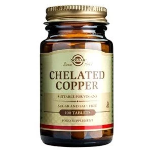 Image of Solgar Chelated Copper Tablets 100 tablets