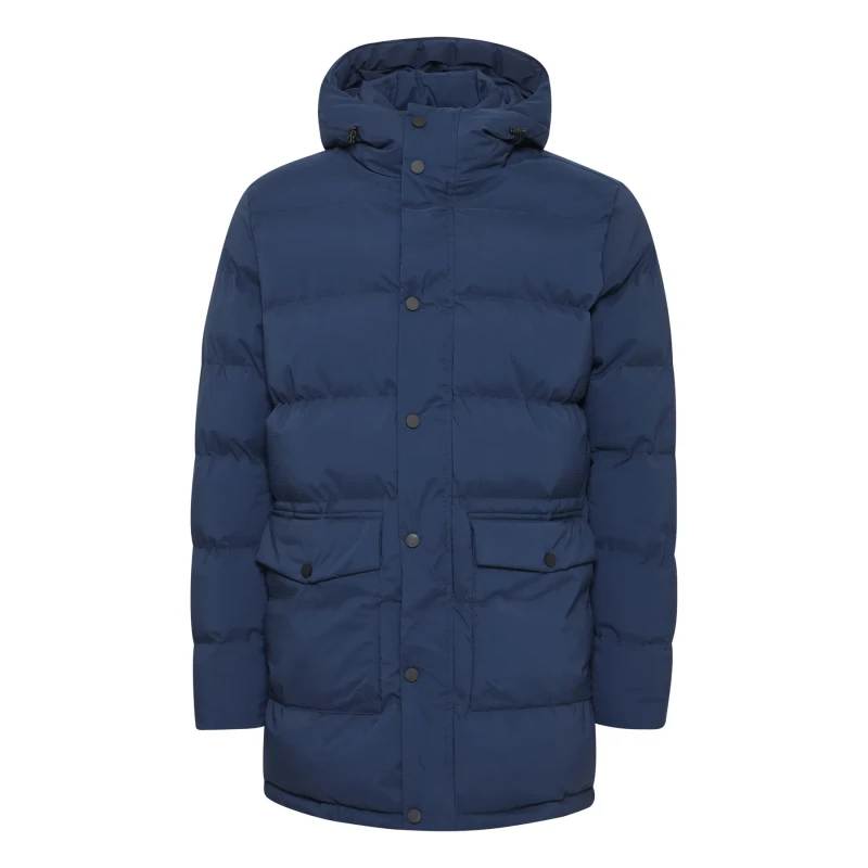 Image of Blend Blend's Hooded Puffer with buttons & pockets Bleu Unisex S