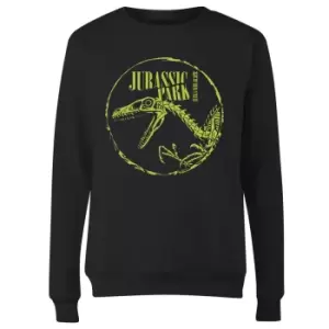 Image of Jurassic Park Skell Womens Sweatshirt - Black - M