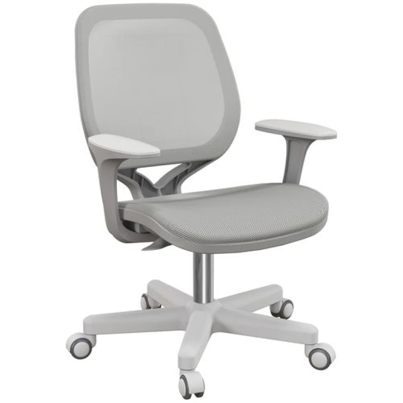 Image of VINSETTO VINSETTO Office Chair, 360 Degree Swivel Desk Chair with Wheels, Grey Grey One Size Unisex 5063603036628