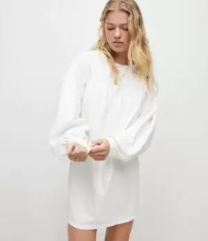 Image of AllSaints Size: 10 Womens Harlow Denim Dress, White