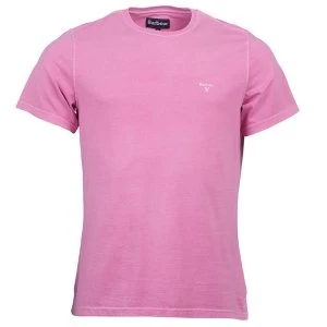 Image of Barbour Mens Garment Dyed Tee Mauve Medium