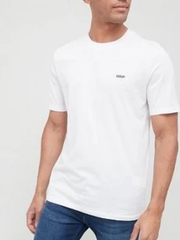 Image of Hugo Boss Embroidered Reverse Logo T-Shirt White Size 2XL Men