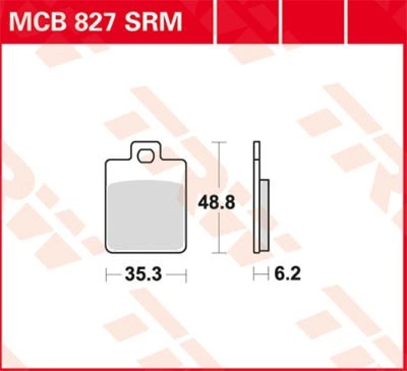Image of TRW MCB827 Brake pad set Brake Pad Set,disc brake (402)