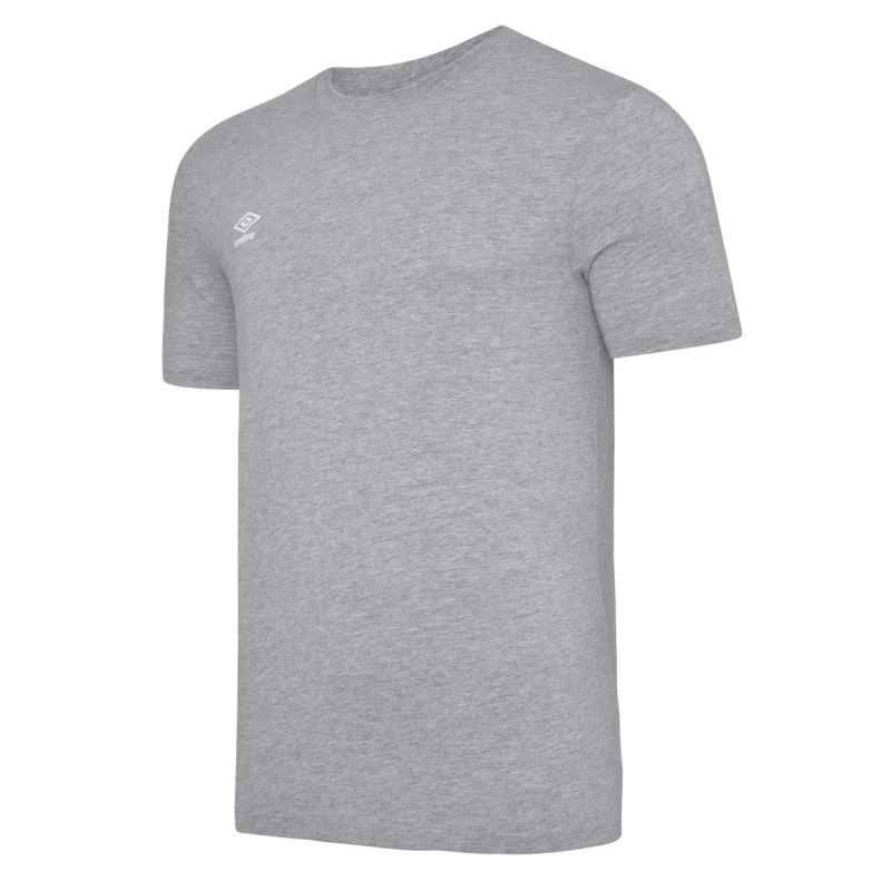 Image of Umbro Umbro Men Club Leisure T-Shirt in Light Grey Size: Small Light Grey S Male 5063107690739