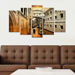 Image of 5MF-55 Multicolor Decorative MDF Painting (5 Pieces)