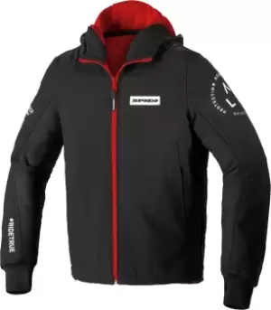 Image of Spidi Armor Evo Motorcycle Hoodie, black-red, Size S, black-red, Size S