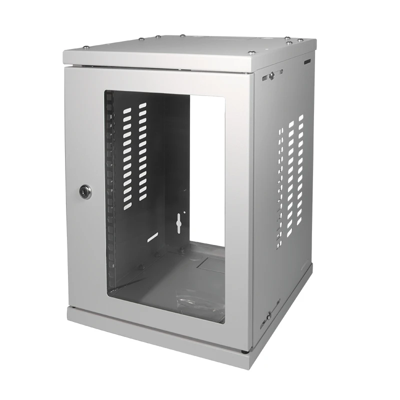 Image of LogiLink W09Z33G rack cabinet 8U Wall mounted rack Grey