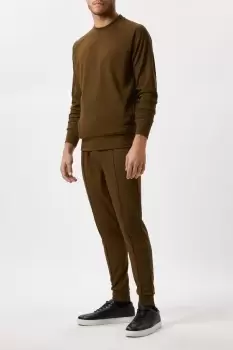 Image of Khaki Premium Tapered Joggers