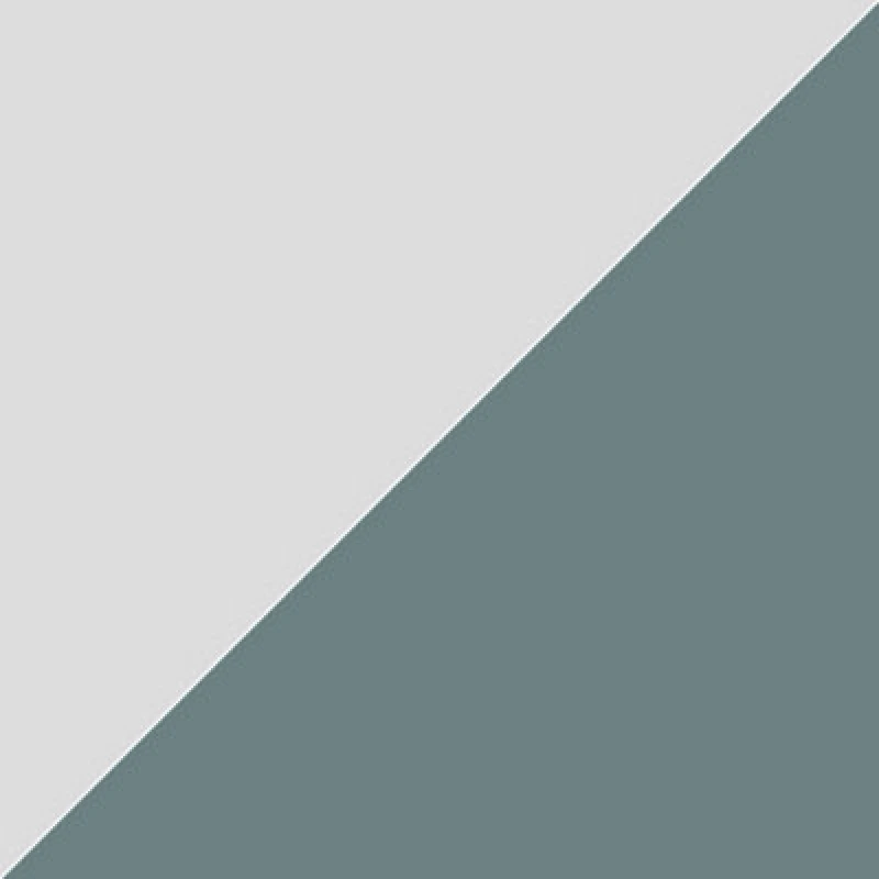 Image of Splashwall Alloy Laminate Adhesive Double-Sided Bathroom Splashback (H)25Cm (W)60Cm - Gloss Glacier White & Neptune Blue Glass Effect