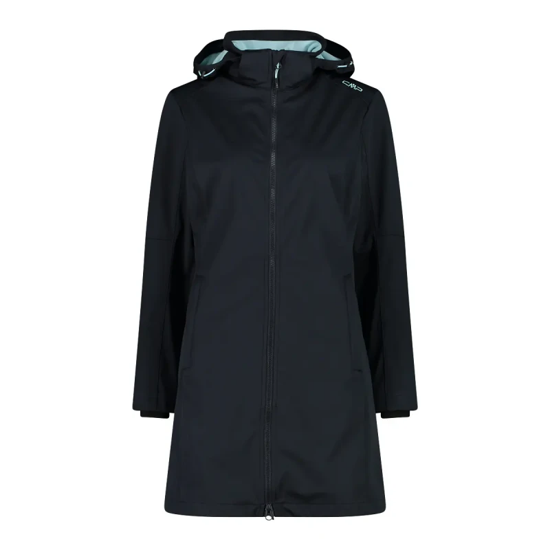 Image of Womens zip-up hooded parka CMP Gris Female D38