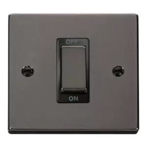 Image of Click Scolmore Deco Ingot 1 Gang 45A 2 Pole Switch - VPBN500BK