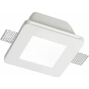 Image of White recessed spot samba 1 bulb Width 24 Cm