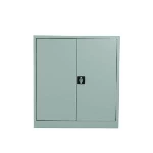 Image of Talos Double Door Stationery Cupboard 1000 Grey KF78752