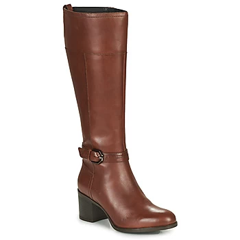 Image of Geox ASHEEL womens High Boots in Brown