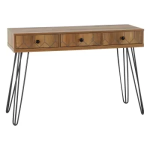 Image of Ottawa Console Table Mid Oak (Brown)