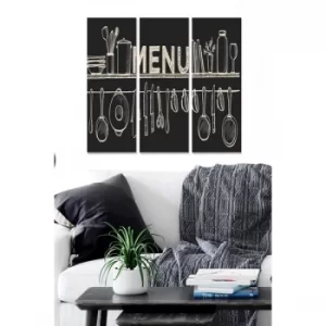 Image of MDF4901082499 Multicolor Decorative MDF Painting (3 Pieces)