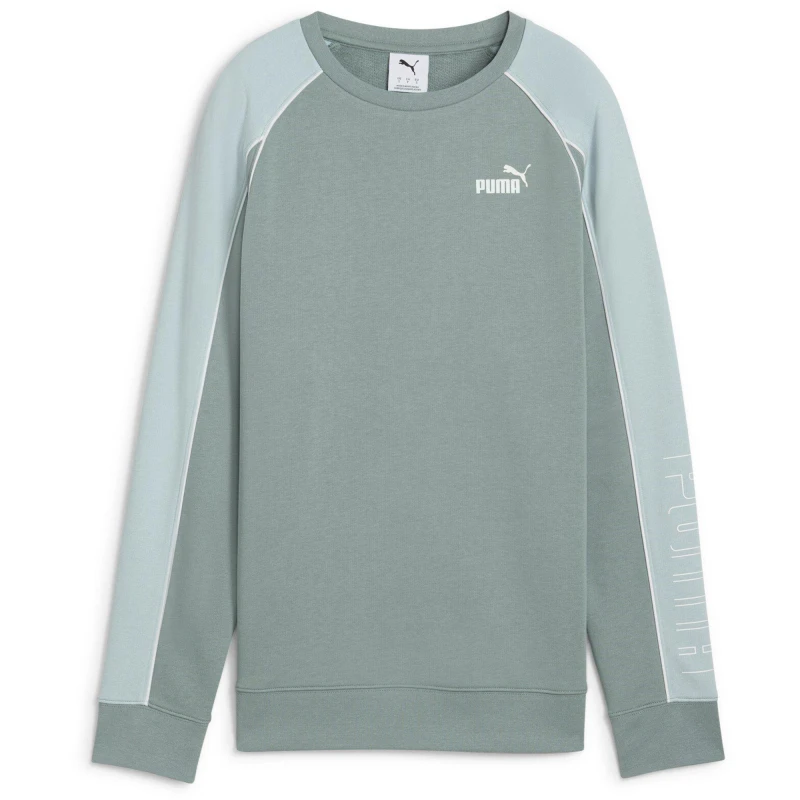 Image of Puma Womens Sport Crew Sweatshirt Green Moon female 8 (XS)