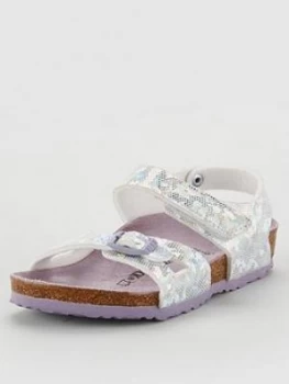 Image of Birkenstock Girls Colorado Sandal, Silver, Size 3 Older
