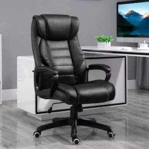 Image of Newmills High Back Executive Office Chair with 6 Point Massager, black