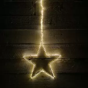 Image of Samuel Alexander - 130 Micro LED Indoor Outdoor Hanging Star Frame Christmas Decoration