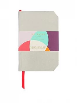Image of Ted Baker Colour By Numbers Mini Notebook Gold, One Colour, Women