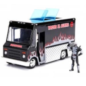 Image of Jada Die Cast Marvel 1:24 Taco Truck and X-Force Deadpool Figure
