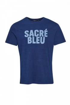 Image of Mens French Connection Sacre Bleu T Shirt Rinse