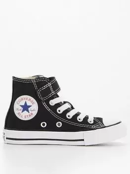 Image of Converse Chuck Taylor All Star 1v Easy-on Childrens Hi Top Trainers, Black, Size 2