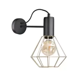 Image of Lars Wall Lamp Black, 25cm, 1x E27