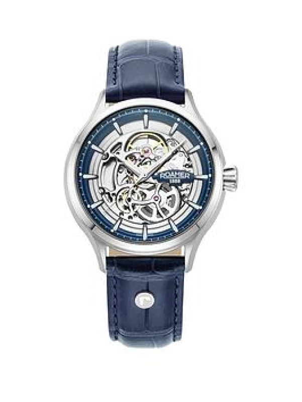 Image of Roamer 101984 41 45 05 Competence Skeleton IV (43mm) Silver Watch